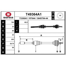 T49364A1 EAI Привідний вал