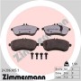 24306.905.1 ZIMMERMANN Комплект гальмівних колодок дисковий гальм