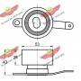 03.80363 AUTOKIT Натяжний ролик ремінь ГРМ