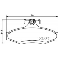 8DB 355 027-441 HELLA КомплеК т гальмівних колодок, дискове гальмо