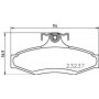 8DB 355 027-441 HELLA КомплеК т гальмівних колодок, дискове гальмо
