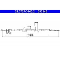 24.3727-3140.2 ATE Тросик, cтояночный тормоз