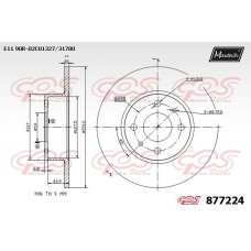 877224 MAXTECH Гальмівний диск