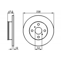 0 986 478 506 BOSCH Гальмівний диск