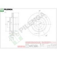V075 PILENGA Гальмівний диск