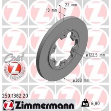 250.1382.20 ZIMMERMANN Гальмівний диск