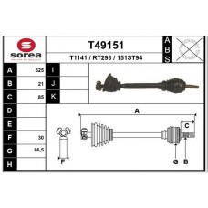 T49151 EAI Привідний вал