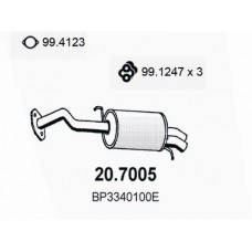 20.7005 ASSO Глушник вихлопних газів кінцевий