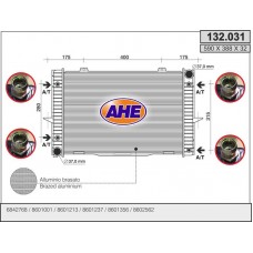 132.031 AHE Радіатор охолодження двигуна
