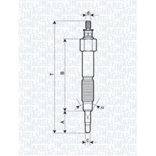 062900093304 MAGNETI MARELLI Свічка розжарювання