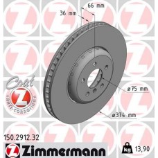 150.2912.32 ZIMMERMANN Гальмівний диск