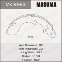 MK-9983 MASUMA Комплект гальмівних колодок