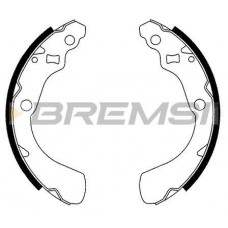 GF0710 BREMSI Комплект гальмівних колодок