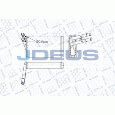 M-2010160 JDEUS Теплообмінник обігрів салону