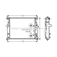 MS2458 AVA QUALITY COOLING Радіатор охолодження двигуна