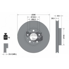 BDS1312 BENDIX Braking Гальмівний диск