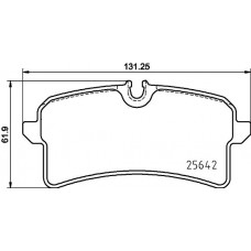 P 65 040 BREMBO Комплект гальмівних колодок дисковий гальм