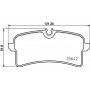 P 65 040 BREMBO Комплект гальмівних колодок дисковий гальм