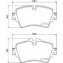 8DB 355 023-091 HELLA Комплект гальмівних колодок дисковий гальм
