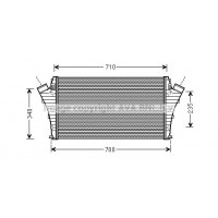Интеркулер AVA QUALITY COOLING OLA4492