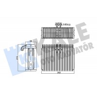 349985 KALE OTO RADYATÖR Випарник кондиціонера