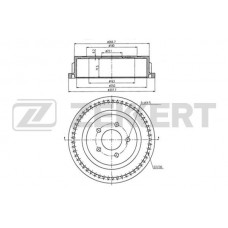 BS-5484 ZEKKERT Гальмівний барабан