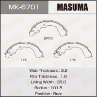 MK-6701 MASUMA Комплект гальмівних колодок