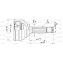 CVJ5044.10 OPEN PARTS Шарнирный комплект, Привідний вал