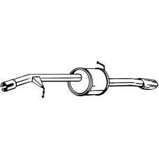135-111 BOSAL Глушник вихлопних газів кінцевий