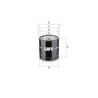23.721.00 UFI Масляний фільтр