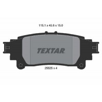 2552503 TEXTAR КомплеК т гальмівних колодок, дискове гальмо