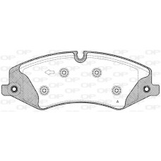 BPA1409.10 OPEN PARTS Комплект гальмівних колодок дисковий гальм