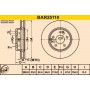 BAR25110 BARUM Гальмівний диск