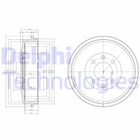 BF265 DELPHI Гальмівний барабан