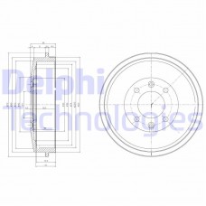 BF265 DELPHI Гальмівний барабан