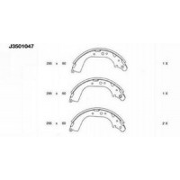 J3501047 NIPPARTS Комплект гальмівних колодок