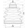 SJK7141.00 OPEN PARTS Комплект пыльника, Привідний вал