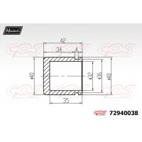72940038 MAXTECH Поршень корпус скоби гальма