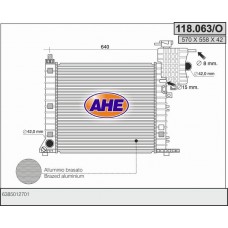 118.063/O AHE Радіатор охолодження двигуна