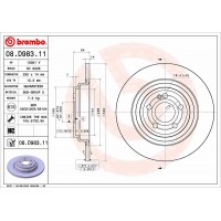08.D983.11 BREMBO Гальмівний диск