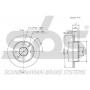1815205109 sbs Гальмівний диск