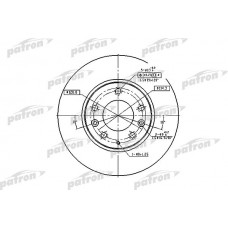 PBD4386 PATRON Гальмівний диск
