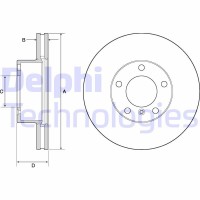 BG9145C DELPHI Гальмівний диск