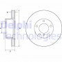 BG9145C DELPHI Гальмівний диск