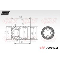 72934015 MAXTECH Поршень корпус скоби гальма