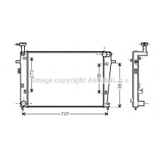 HY2275 AVA QUALITY COOLING Радіатор охолодження двигуна