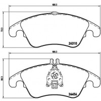 P 50 069 BREMBO Комплект гальмівних колодок дисковий гальм
