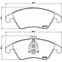 P 50 069 BREMBO Комплект гальмівних колодок дисковий гальм