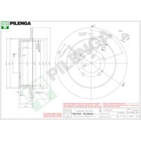 5681 PILENGA Гальмівний диск