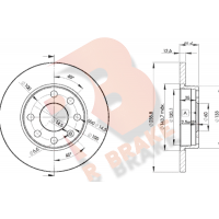 78RBD21240 R BRAKE Гальмівний диск
